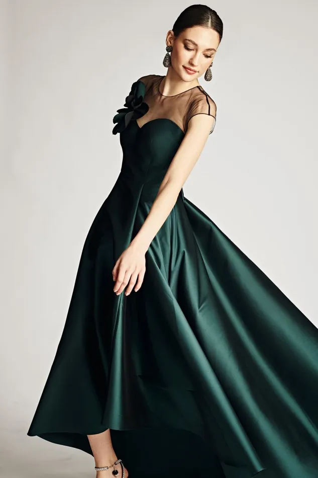 Blakely Gown 8211 Forest Green Women Sachin and Babi Covered