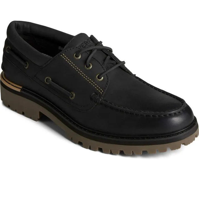 Boat Shoes Men Sperry Authentic Original Lug 3Eye Boat Shoe Black Boat Shoes Men Sperry Authentic Original Lug 3Eye Boat Shoe Black