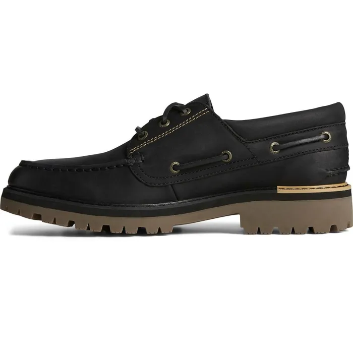 Boat Shoes Men Sperry Authentic Original Lug 3Eye Boat Shoe Black Boat Shoes Men Sperry Authentic Original Lug 3Eye Boat Shoe Black
