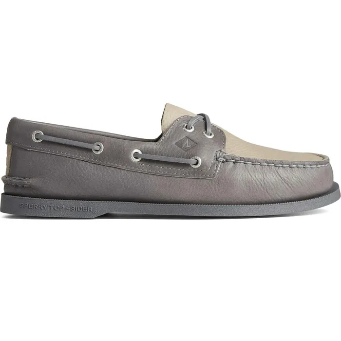 Boat Shoes Men Sperry Authentic Original Tumbled Boat Shoe Grey