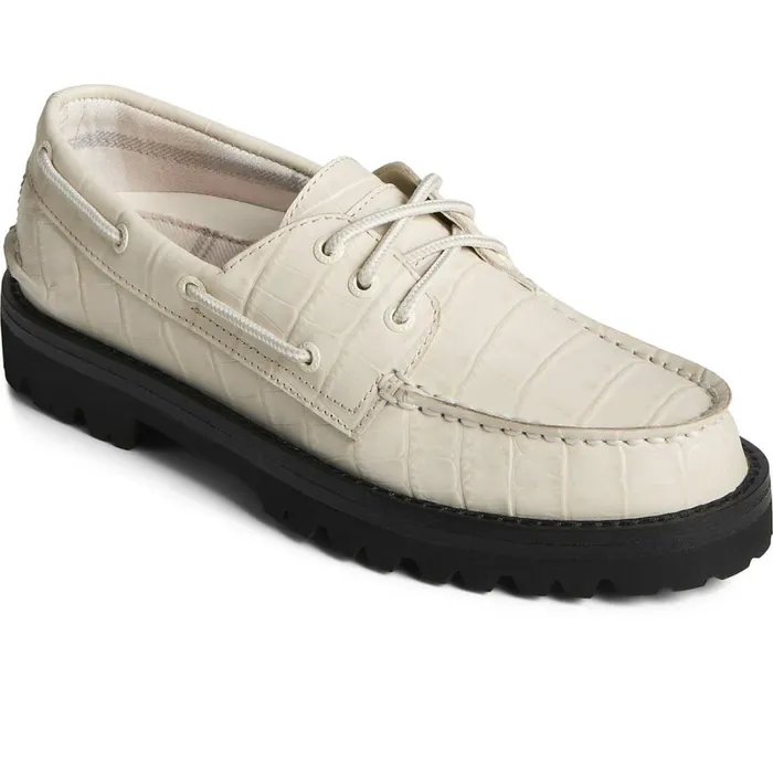 Boat Shoes Women Sperry Sperry X Malbon Authentic Original 3Eye Croc Boat Shoe Ivory Boat Shoes Women Sperry Sperry X Malbon Authentic Original 3Eye Croc Boat Shoe Ivory