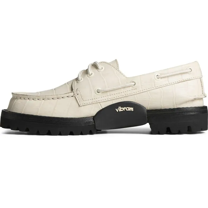 Boat Shoes Women Sperry Sperry X Malbon Authentic Original 3Eye Croc Boat Shoe Ivory Boat Shoes Women Sperry Sperry X Malbon Authentic Original 3Eye Croc Boat Shoe Ivory