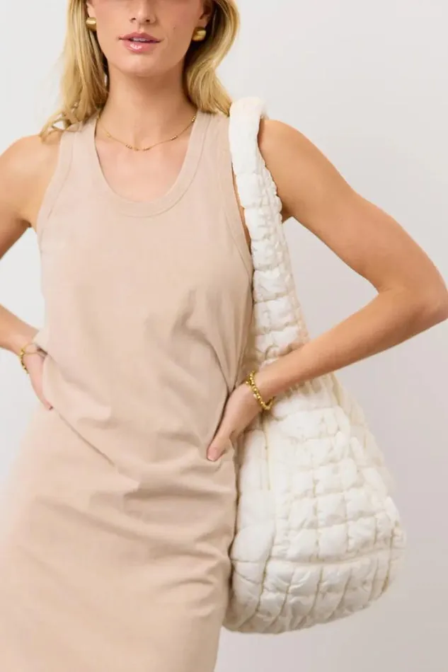 Bohme Bags Nora Quilted Tote Bag In Ivory Ivory 8211 Women Bohme Bags Nora Quilted Tote Bag In Ivory Ivory 8211 Women