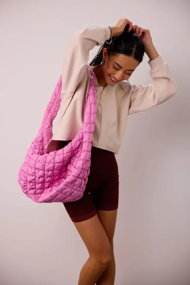 Bohme Bags Nora Quilted Tote Bag In Pink Pink 8211 Women