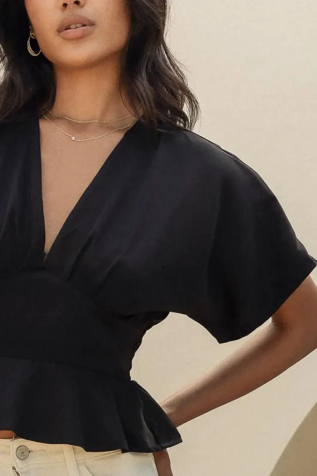 Bohme Blouses Poesy Blouse In Black 8211 FINAL SALE Black 8211 Women Bohme Blouses Poesy Blouse In Black 8211 FINAL SALE Black 8211 Women