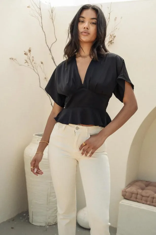 Bohme Blouses Poesy Blouse In Black 8211 FINAL SALE Black 8211 Women Bohme Blouses Poesy Blouse In Black 8211 FINAL SALE Black 8211 Women