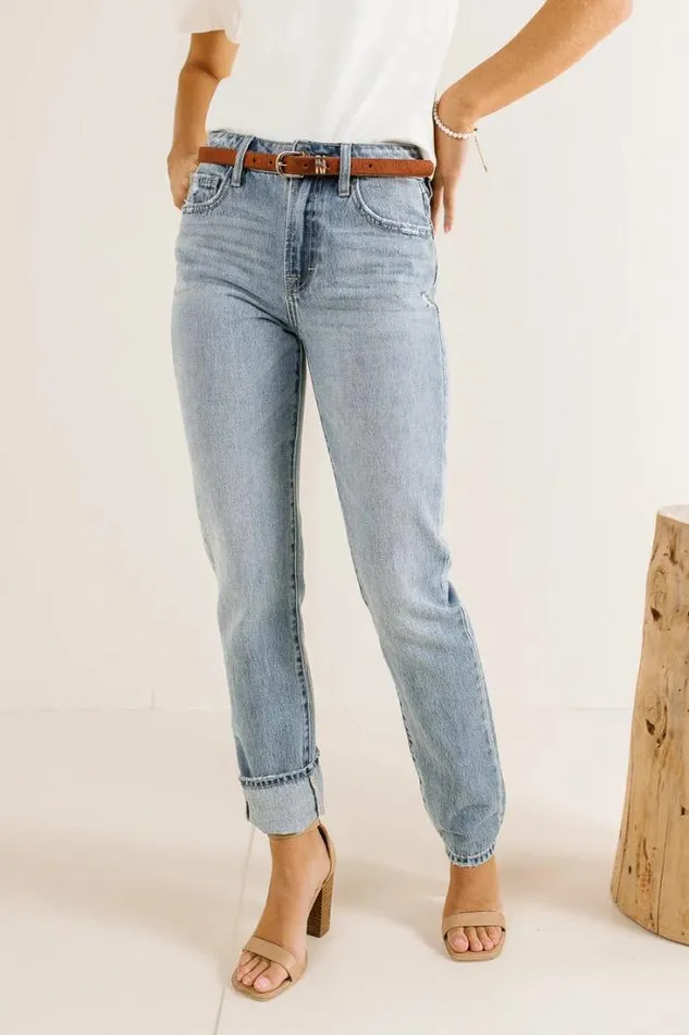 Bohme Denim Abbie Straight Leg Jeans 8211 FINAL SALE Light Wash 8211 Women
