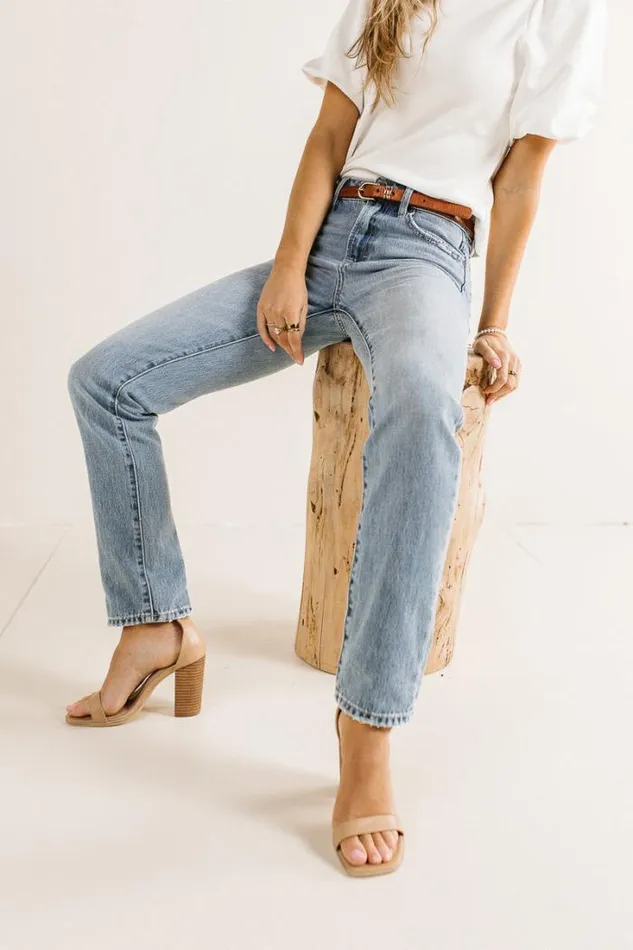 Bohme Denim Abbie Straight Leg Jeans 8211 FINAL SALE Light Wash 8211 Women Bohme Denim Abbie Straight Leg Jeans 8211 FINAL SALE Light Wash 8211 Women