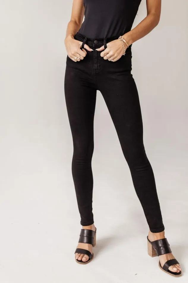 Bohme Denim Flying Monkey Salma MidRise Skinny Jeans 8211 FINAL SALE Black 8211 Women