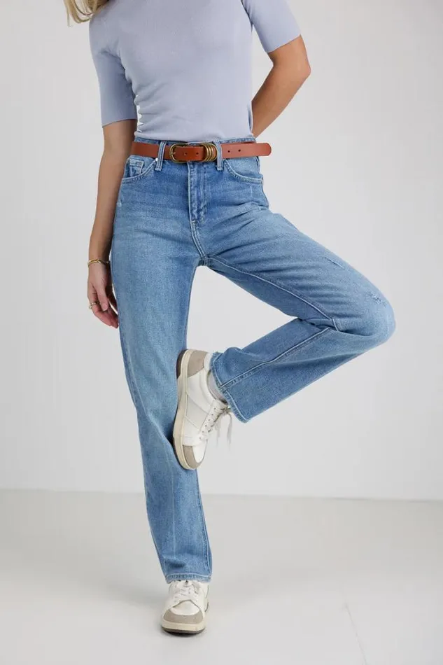 Bohme Denim Juno Straight Leg Jeans Medium Wash 8211 Women Bohme Denim Juno Straight Leg Jeans Medium Wash 8211 Women