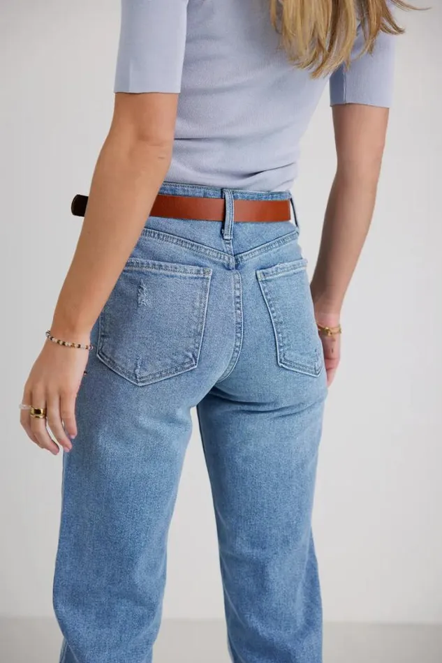 Bohme Denim Juno Straight Leg Jeans Medium Wash 8211 Women Bohme Denim Juno Straight Leg Jeans Medium Wash 8211 Women