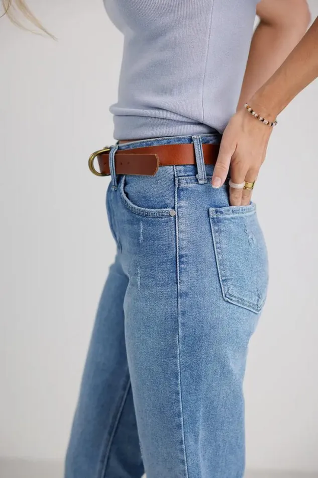 Bohme Denim Juno Straight Leg Jeans Medium Wash 8211 Women Bohme Denim Juno Straight Leg Jeans Medium Wash 8211 Women