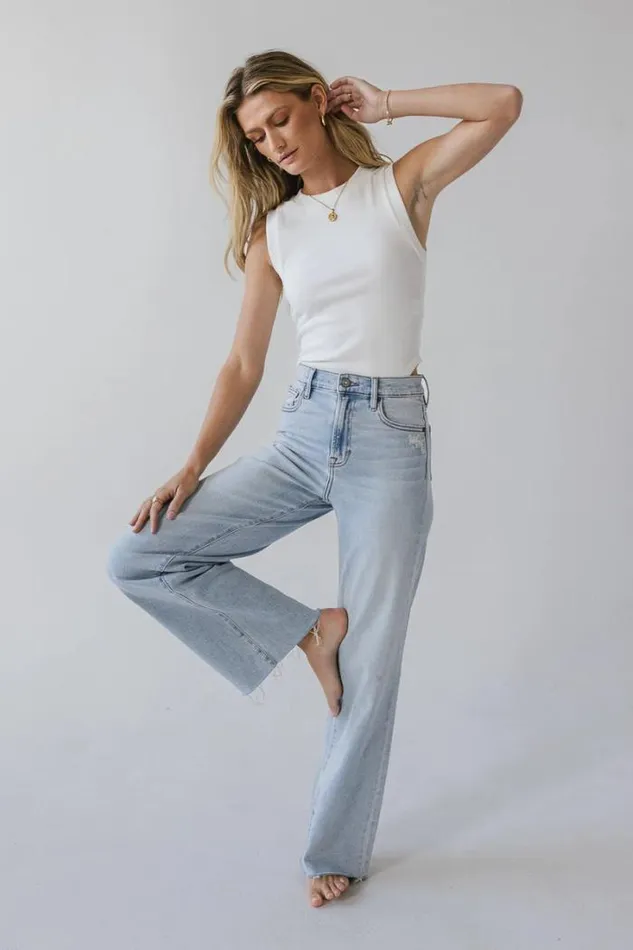 Bohme Denim Riley Dad Jeans In Light Wash Light Wash 8211 Women