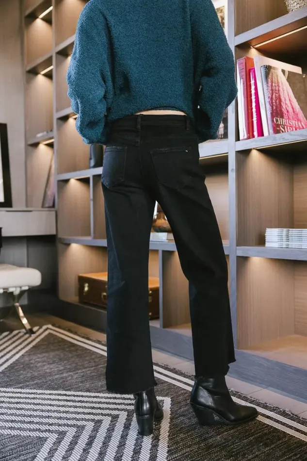 Bohme Denim Tanner Wide Leg Jeans 8211 FINAL SALE Black 8211 Women Bohme Denim Tanner Wide Leg Jeans 8211 FINAL SALE Black 8211 Women