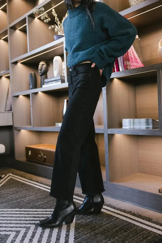 Bohme Denim Tanner Wide Leg Jeans 8211 FINAL SALE Black 8211 Women Bohme Denim Tanner Wide Leg Jeans 8211 FINAL SALE Black 8211 Women