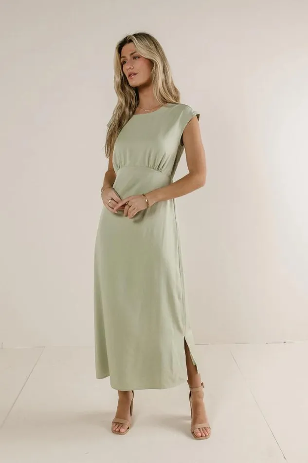 Bohme Dresses Addilyn Midi Dress In Sage Sage 8211 Women