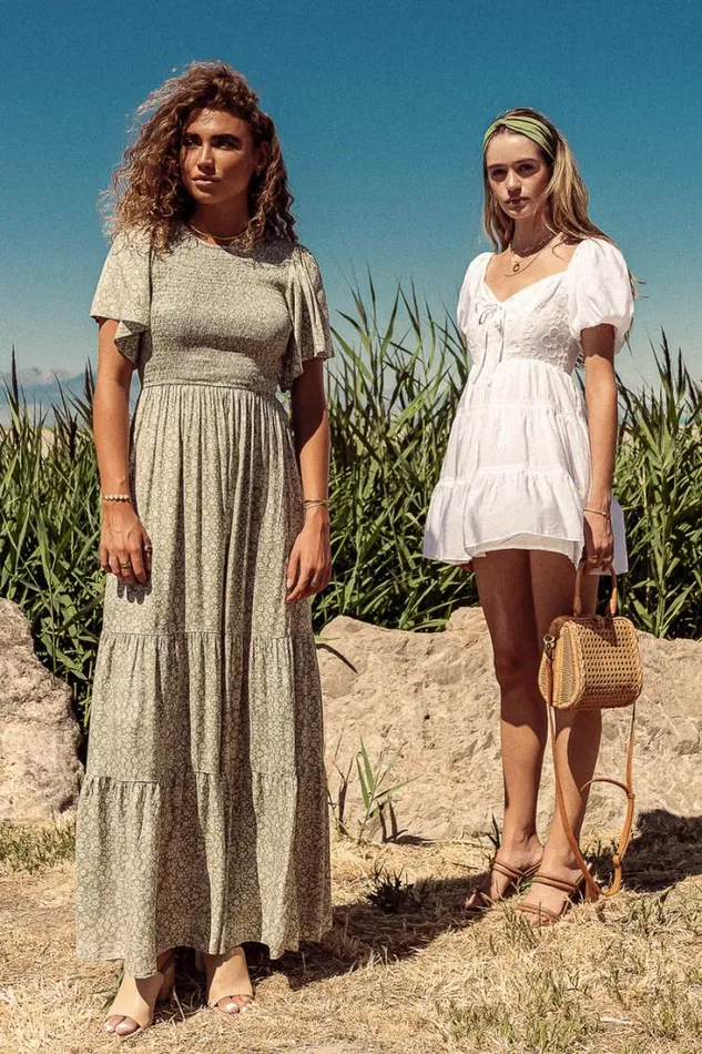 Bohme Dresses Alejandra Floral Dress In Green 8211 Final Sale Green 8211 Women Bohme Dresses Alejandra Floral Dress In Green 8211 Final Sale Green 8211 Women