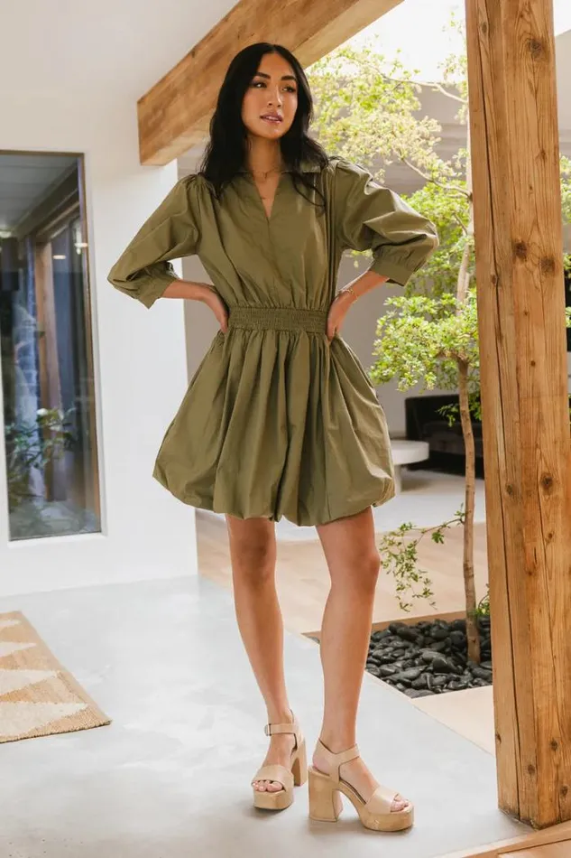 Bohme Dresses Alice Mini Dress In Olive Olive 8211 Women Bohme Dresses Alice Mini Dress In Olive Olive 8211 Women