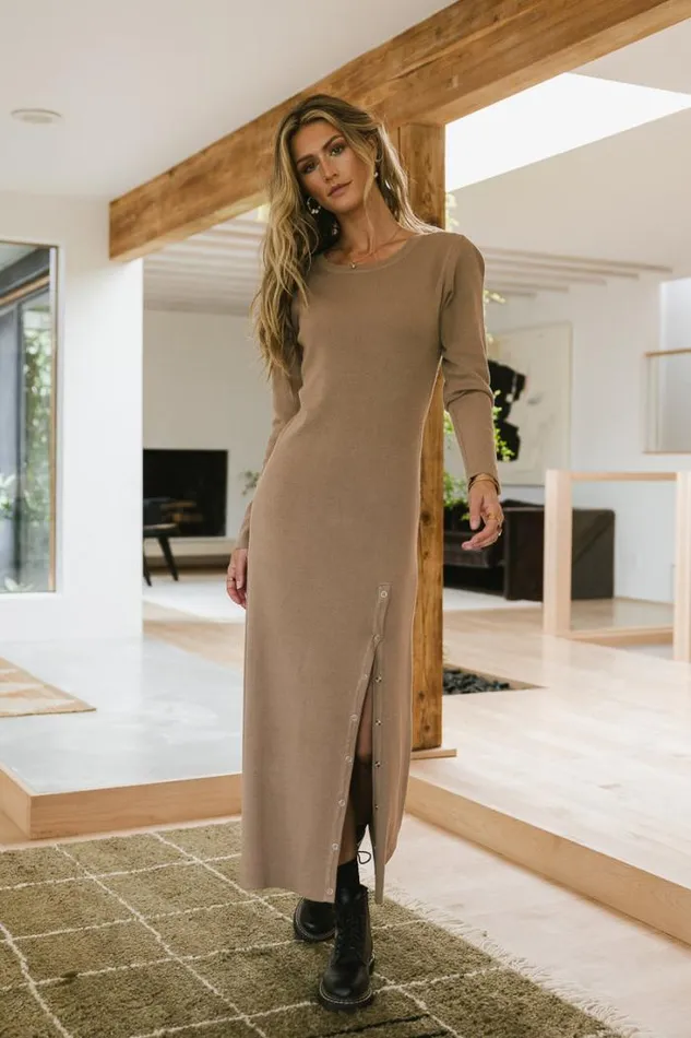 Bohme Dresses Amal Maxi Dress In Taupe Taupe 8211 Women