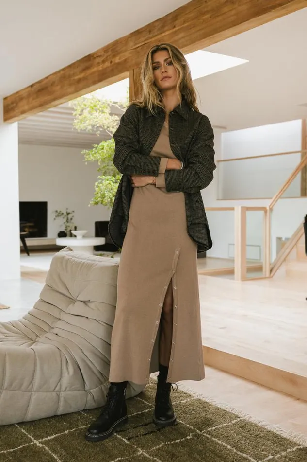 Bohme Dresses Amal Maxi Dress In Taupe Taupe 8211 Women
