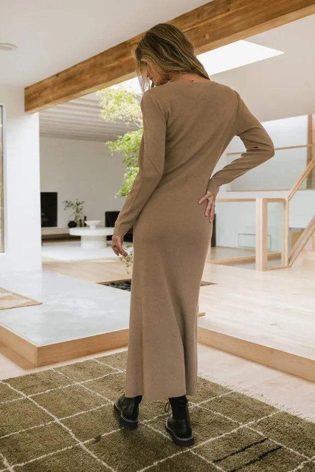 Bohme Dresses Amal Maxi Dress In Taupe Taupe 8211 Women