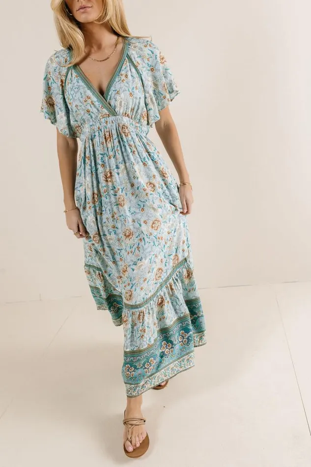 Bohme Dresses Cary Floral Dress In Blue Blue 8211 Women