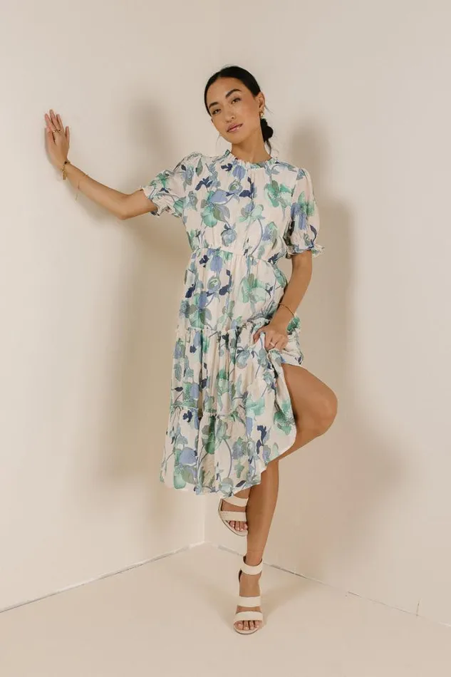Bohme Dresses Day Dreaming Midi Dress Teal 8211 Women