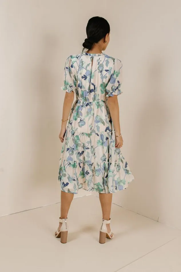 Bohme Dresses Day Dreaming Midi Dress Teal 8211 Women