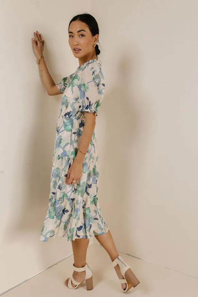 Bohme Dresses Day Dreaming Midi Dress Teal 8211 Women