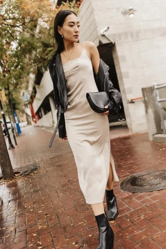 Bohme Dresses Daylen Slip Dress In Champagne Champagne 8211 Women