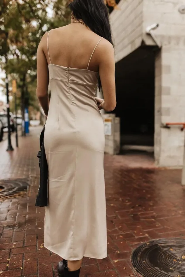 Bohme Dresses Daylen Slip Dress In Champagne Champagne 8211 Women