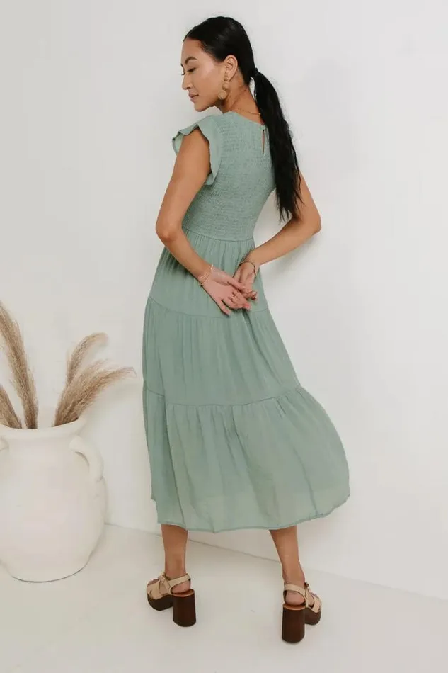 Bohme Dresses Declan Midi Dress In Sage Sage 8211 Women Bohme Dresses Declan Midi Dress In Sage Sage 8211 Women