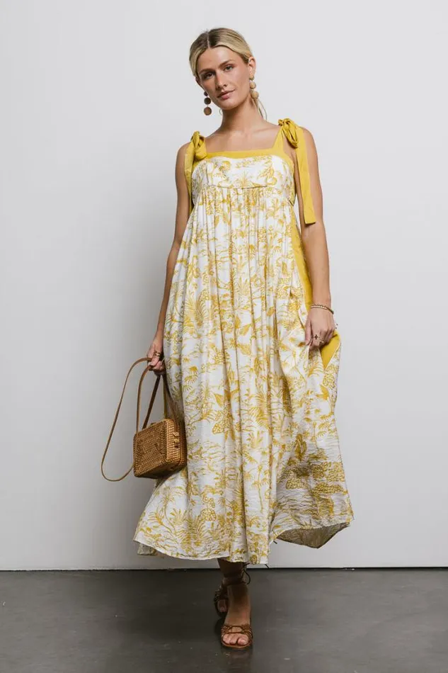 Bohme Dresses Eva Floral Dress In Mustard Mustard 8211 Women Bohme Dresses Eva Floral Dress In Mustard Mustard 8211 Women