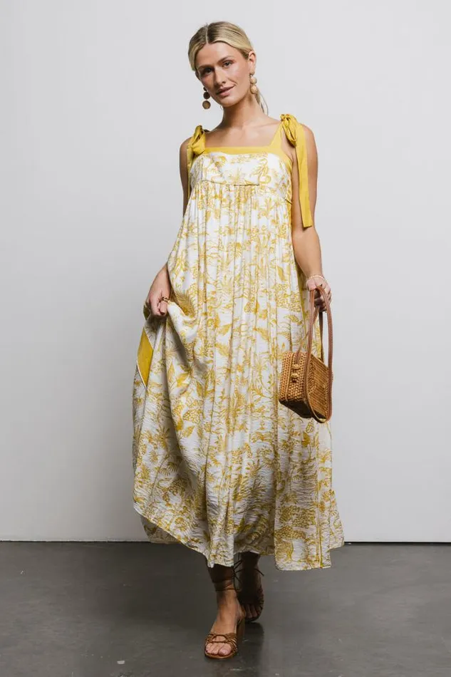 Bohme Dresses Eva Floral Dress In Mustard Mustard 8211 Women Bohme Dresses Eva Floral Dress In Mustard Mustard 8211 Women