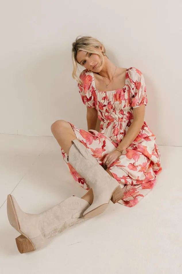 Bohme Dresses Falling For You Midi Dress Red 8211 Women