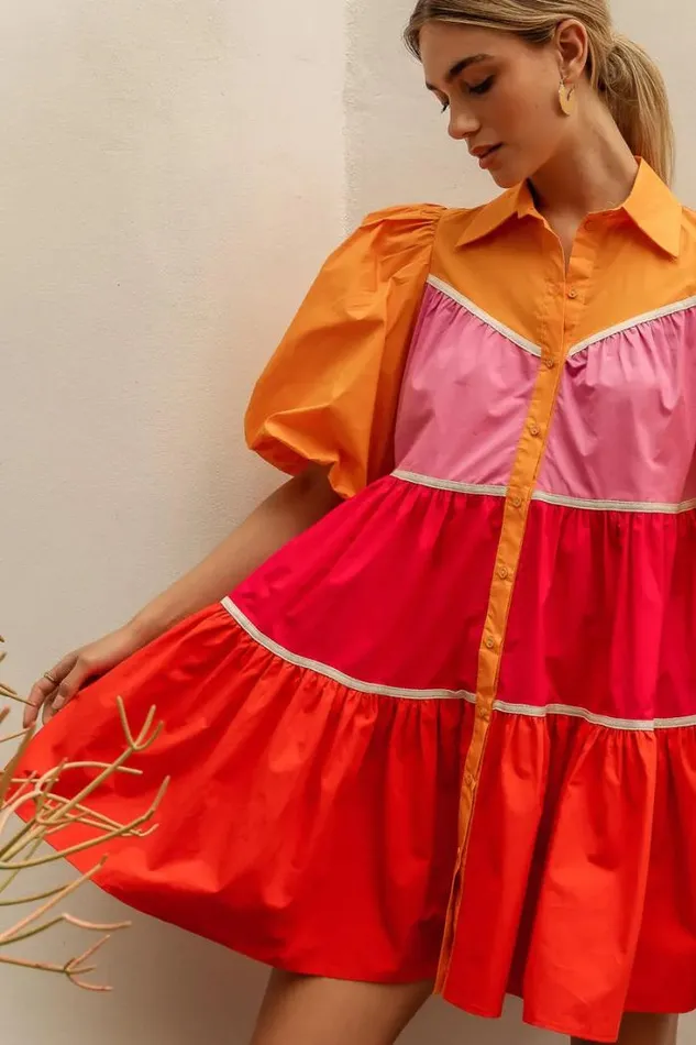 Bohme Dresses Jojo Mini Dress 8211 FINAL SALE Red 8211 Women