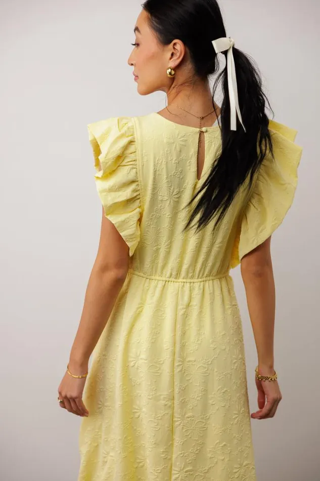 Bohme Dresses Judy Floral Textured Dress Yellow 8211 Women Bohme Dresses Judy Floral Textured Dress Yellow 8211 Women