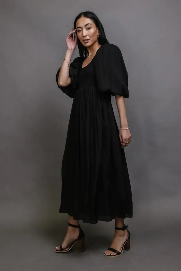 Bohme Dresses Juliet Puff Sleeve Dress In Black Black 8211 Women Bohme Dresses Juliet Puff Sleeve Dress In Black Black 8211 Women