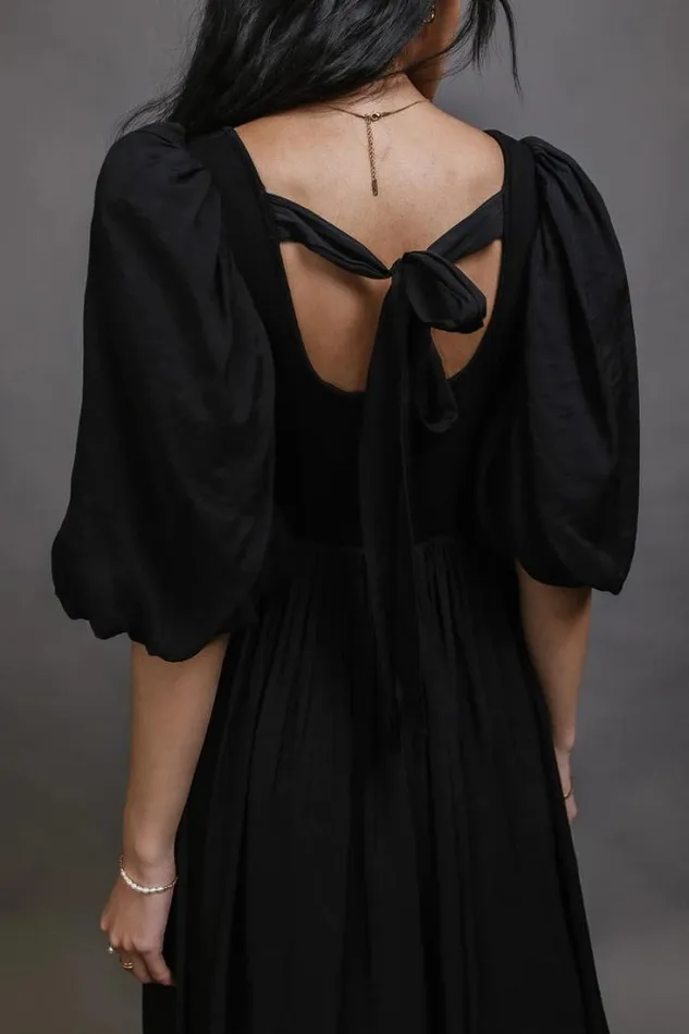Bohme Dresses Juliet Puff Sleeve Dress In Black Black 8211 Women Bohme Dresses Juliet Puff Sleeve Dress In Black Black 8211 Women