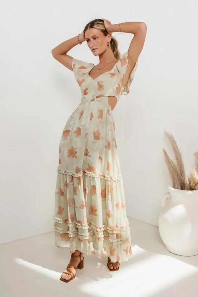 Bohme Dresses Kadee Floral Cut Out Dress Sage 8211 Women Bohme Dresses Kadee Floral Cut Out Dress Sage 8211 Women