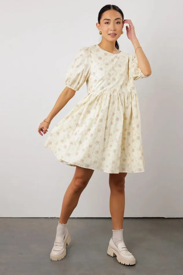 Bohme Dresses Kennedy Floral Mini Dress Peach 8211 Women