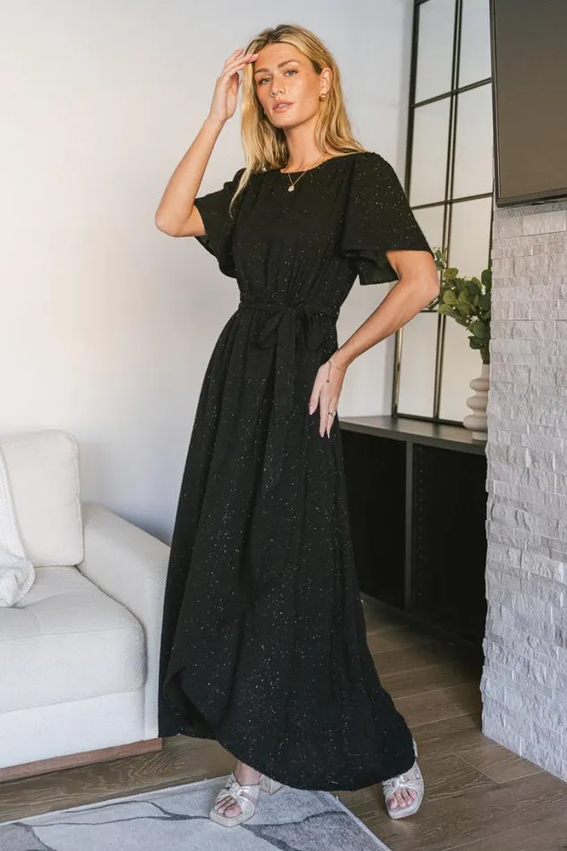 Bohme Dresses Lyanna Sparkle Maxi Dress In Black Black 8211 Women