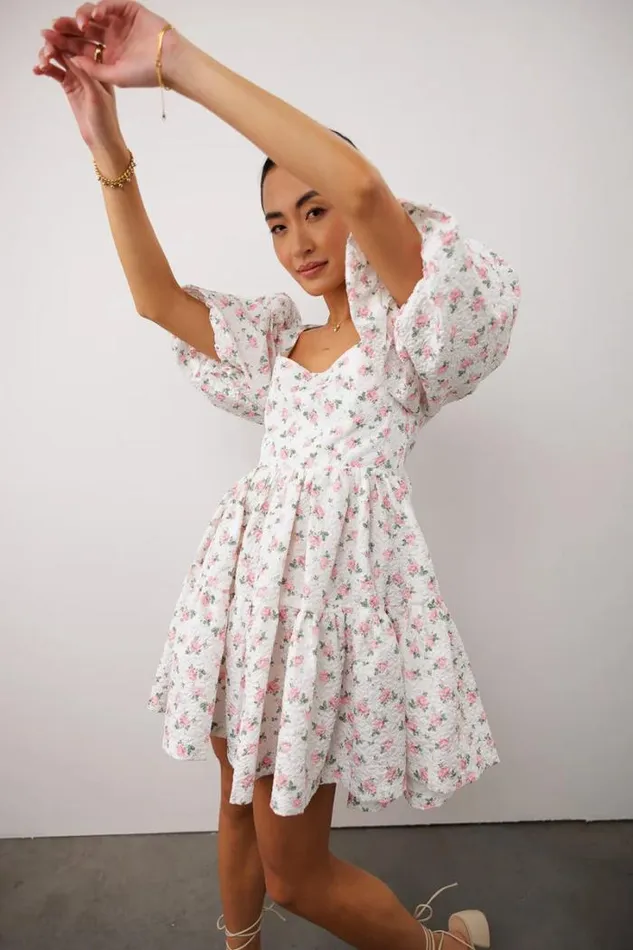 Bohme Dresses Magnolia Floral Babydoll Dress White 8211 Women Bohme Dresses Magnolia Floral Babydoll Dress White 8211 Women