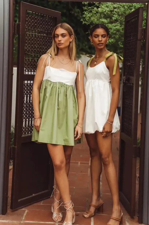 Bohme Dresses Margaret Mini Dress Green 8211 Women Bohme Dresses Margaret Mini Dress Green 8211 Women