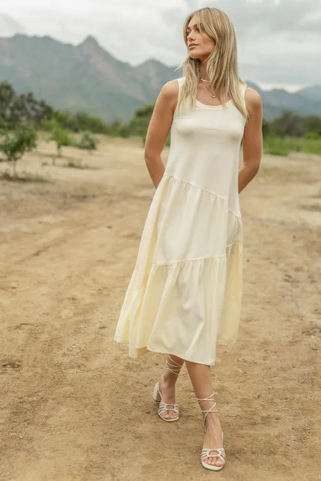Bohme Dresses Natalie Midi Dress In Cream Cream 8211 Women Bohme Dresses Natalie Midi Dress In Cream Cream 8211 Women