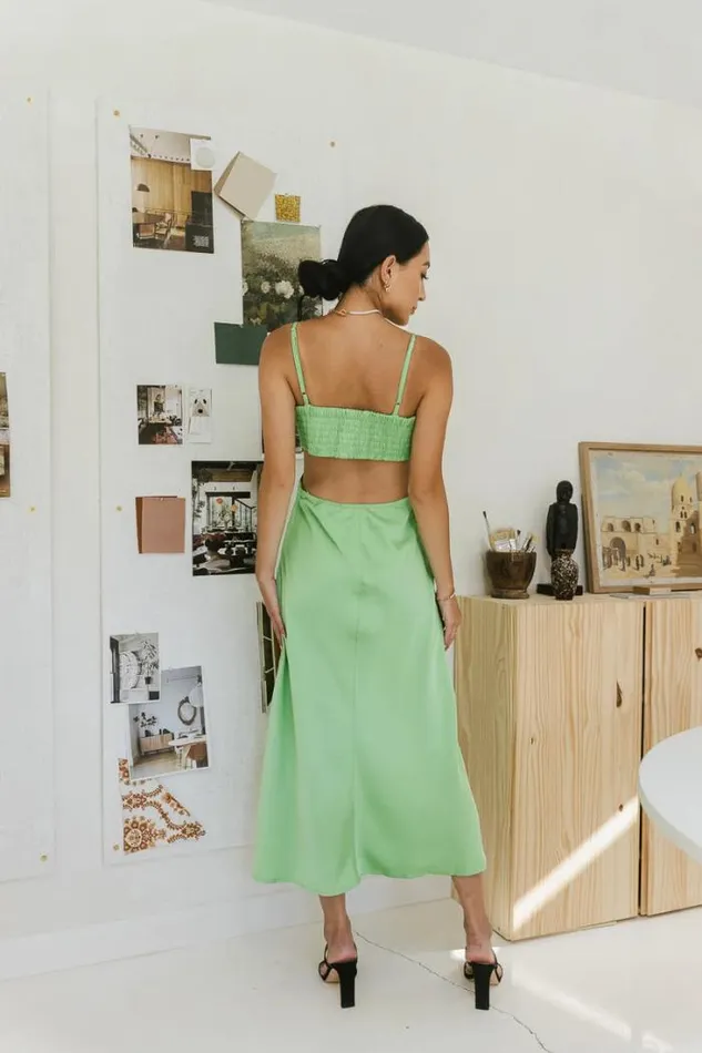 Bohme Dresses Ramona Cut Out Dress In Green Green 8211 Women