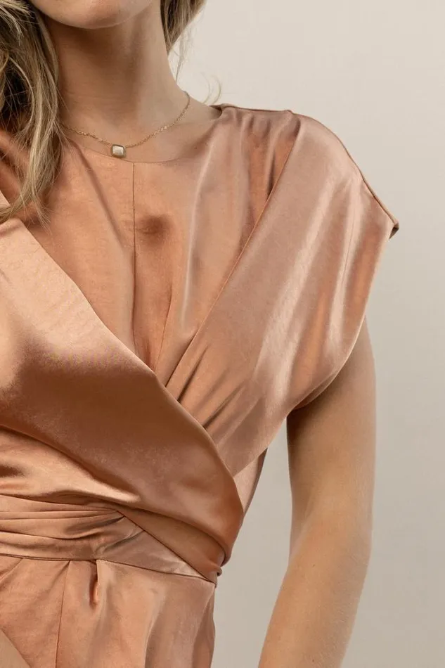Bohme Dresses Rosalind Midi Dress In Copper Copper 8211 Women Bohme Dresses Rosalind Midi Dress In Copper Copper 8211 Women