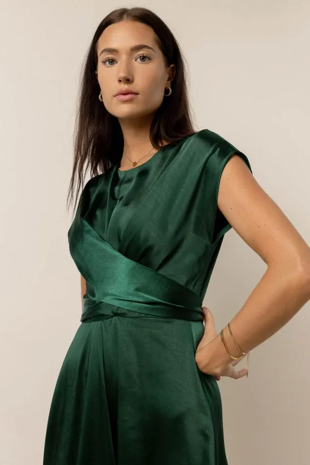 Bohme Dresses Rosalind Midi Dress In Emerald Emerald 8211 Women Bohme Dresses Rosalind Midi Dress In Emerald Emerald 8211 Women