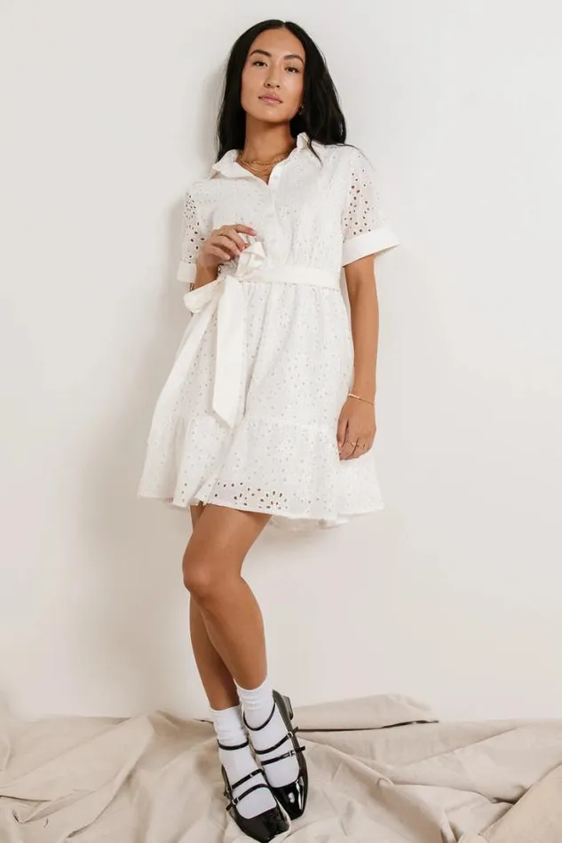 Bohme Dresses Solana Eyelet Lace Dress White 8211 Women