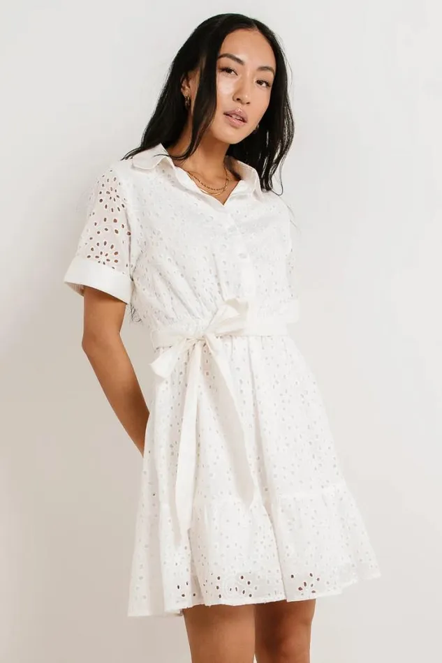 Bohme Dresses Solana Eyelet Lace Dress White 8211 Women